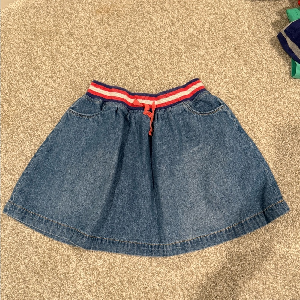 Mini Boden Denim Skirt 7-8Y